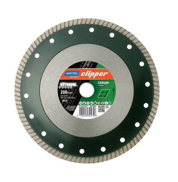 Norton Clipper Extreme Ceramic Turbo - Δίσκος 200x25.4mm