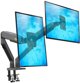 North Bayou G75 Βάση Γραφείου για 2 Οθόνες 22"-32" LCD/LED, Εργονομική, Γκρι