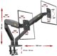 North Bayou G75 Βάση Γραφείου για 2 Οθόνες 22"-32" LCD/LED, Εργονομική, Γκρι