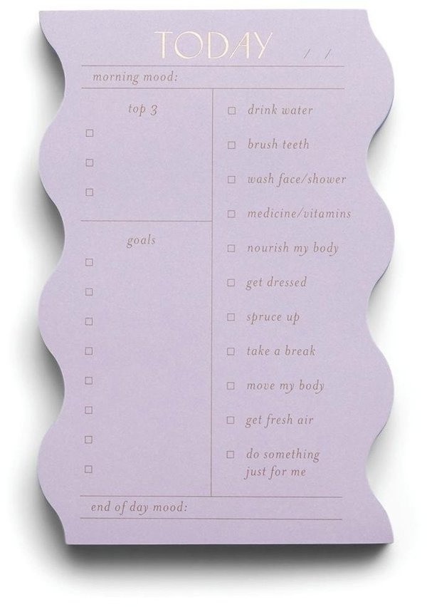 Σημειωματάριο Wavy Daily Lilac
