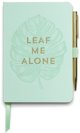 Σημειωματάριο με στυλό Leaf Me Alone