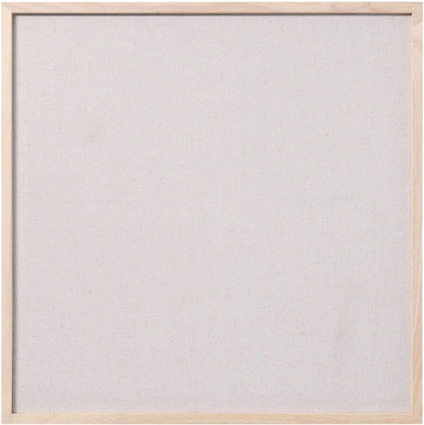 Πίνακας ανακοινώσεων 60x60 cm από λινό με ξύλινο πλαίσιο