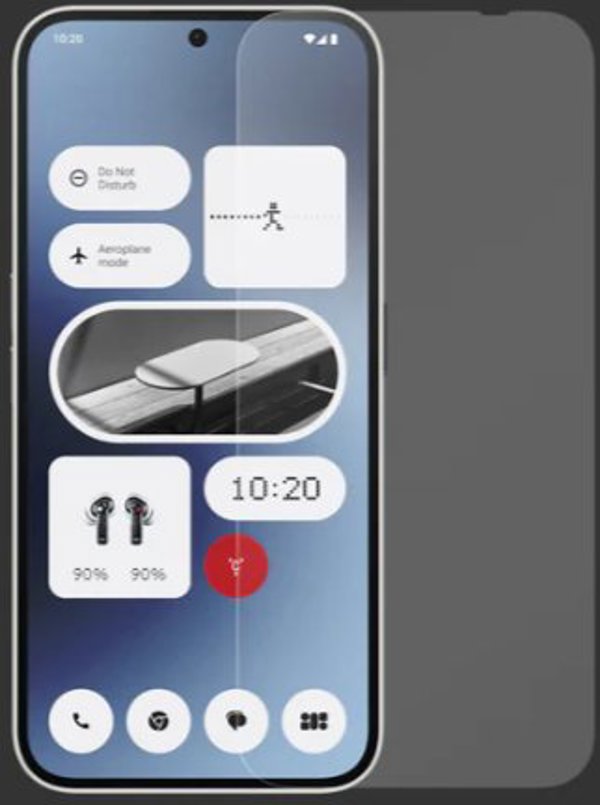 Nothing Phone (2a) tempered glass, clear