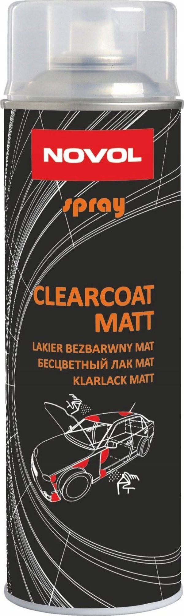 Novol SPRAY MATTE CLEAR COAT 500 ML 14092379 5900061904062