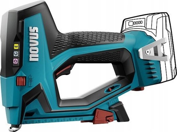Συρραπτικό μπαταρίας Novus NOVUS J-551 σετ Metabox