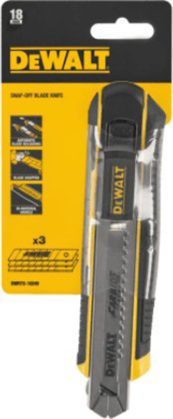 DeWalt Μαχαίρι με Σπαστή Λεπίδα 18mm DWHT0-10249 Επαγγελματικής Χρήσης