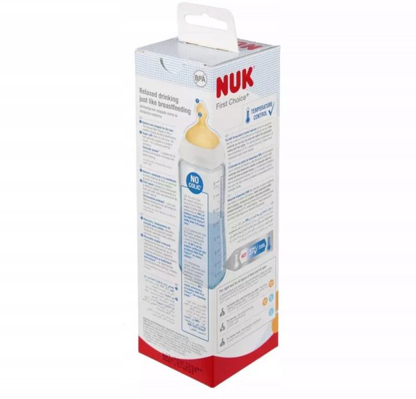NUK ΓΥΑΛΙΝΟ ΜΠΟΥΚΑΛΙ 240ML SMO 0-6M FC ΡΟΖ 10745122