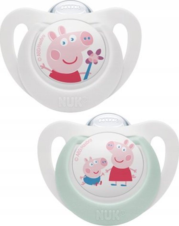 NUK NUK Πιπίλα Peppa Pig Star 18-36 Μ. 2 τεμάχια