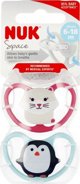 NUK NUK Pacifier USP 2EL 6-18 SIL SPA R/N 10736366 6 13295991 4008600440512