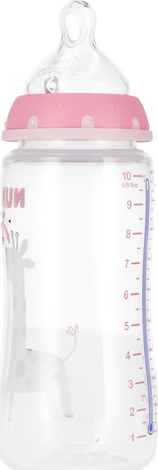 NUK 441120 ΜΠΟΥΚΑΛΙ 300ML ΔΕΙΚΤΗΣ ΘΕΡΜΟΚΡΑΣΙΑΣ 0-6 527911, 741926 ΡΟΖ