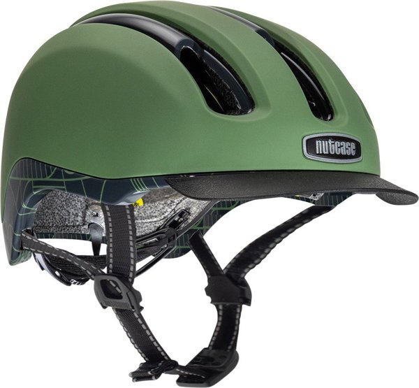 Κράνος ποδηλασίας Nutcase Vio Adventure Bahous Green Mips, 59-62 cm