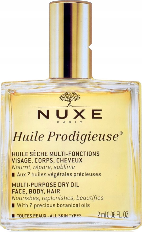 Nuxe Nuxe, Huile Progigieuse Multi-Purpose, Nourishing, Body Oil, For Body, Face & Hair, 2 ml *Sample For Women