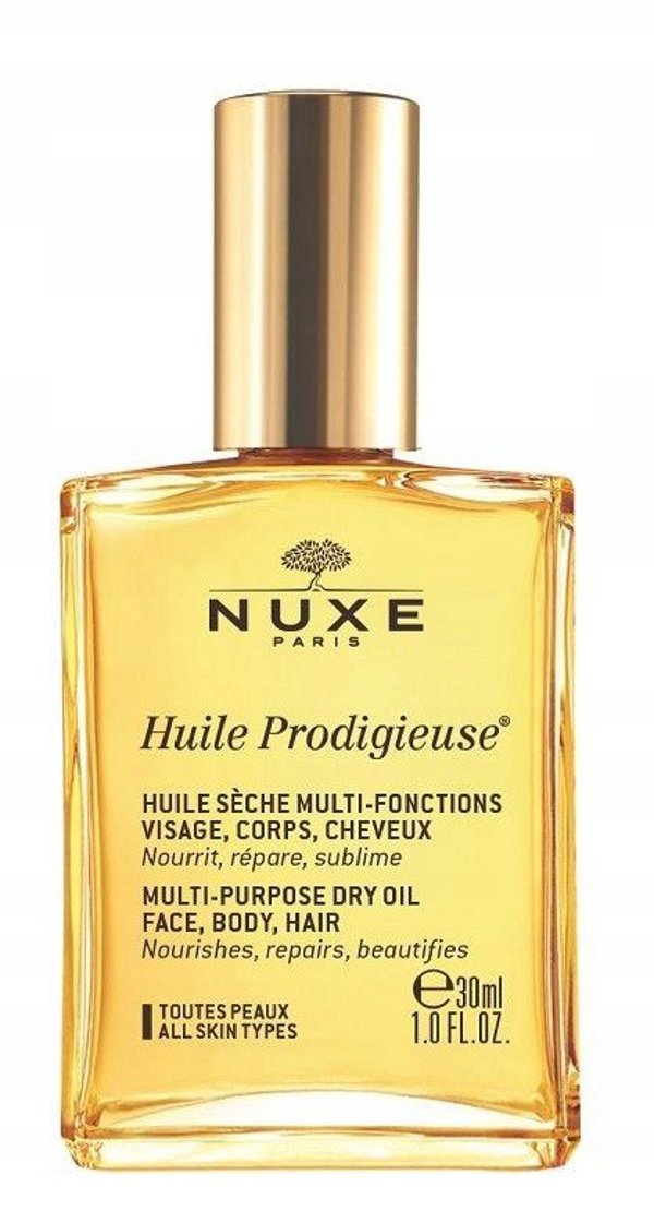 NUXE_Huile Prodigieuse ξηρό λάδι περιποίησης για το σώμα, το πρόσωπο και τα μαλλιά 30ml