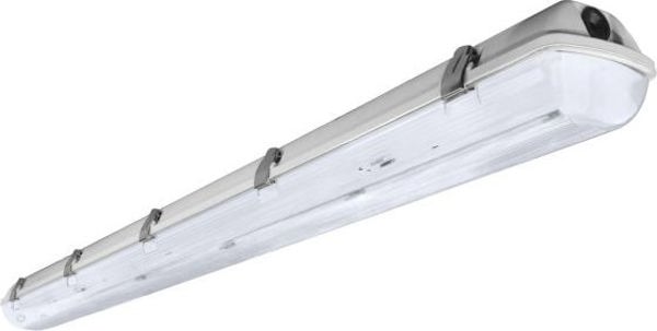 Nvox Βιομηχανικό στεγανό φωτιστικό ip65 led 1x120cm t8 g13 με τροφοδοσία από τη μία πλευρά