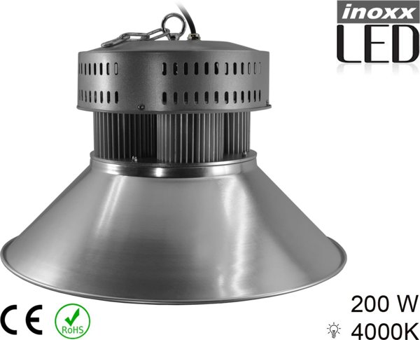 Nvox Βιομηχανικός λαμπτήρας LED 200W high bay COB 4000K ουδέτερος 18 000lm