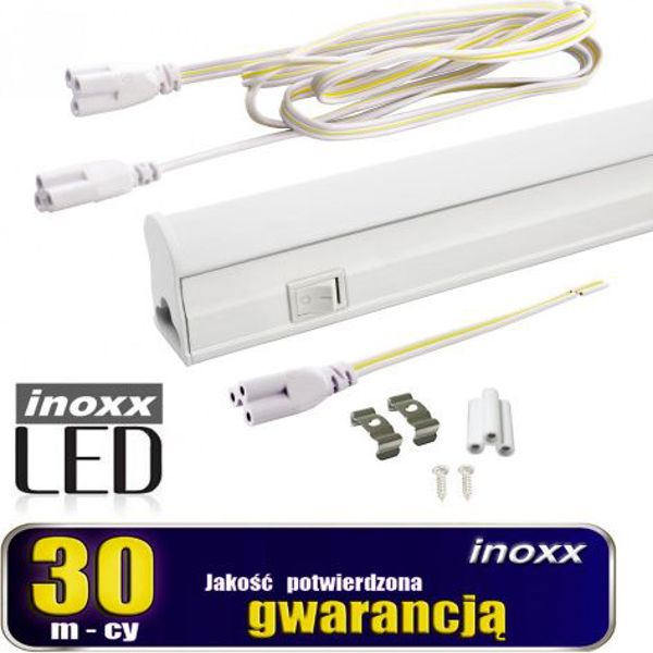 Nvox Γραμμικός λαμπτήρας led t5 60cm 8w on/off ψυχρό 6000k επιφανειακό φωτιστικό ενσωματωμένο με φωτιστικό
