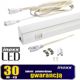 Nvox Γραμμικός λαμπτήρας led t5 60cm 8w on/off ψυχρό 6000k επιφανειακό φωτιστικό ενσωματωμένο με φωτιστικό