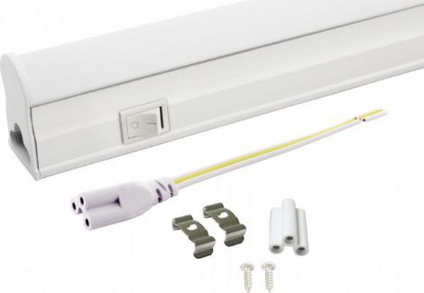 Nvox Γραμμικός λαμπτήρας led t5 60cm 8w on/off ψυχρό 6000k επιφανειακό φωτιστικό ενσωματωμένο με φωτιστικό