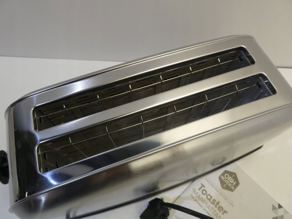 Φρυγανιέρα OBH Nordica Manhattan Steel, 4 φέτες, ατσάλι