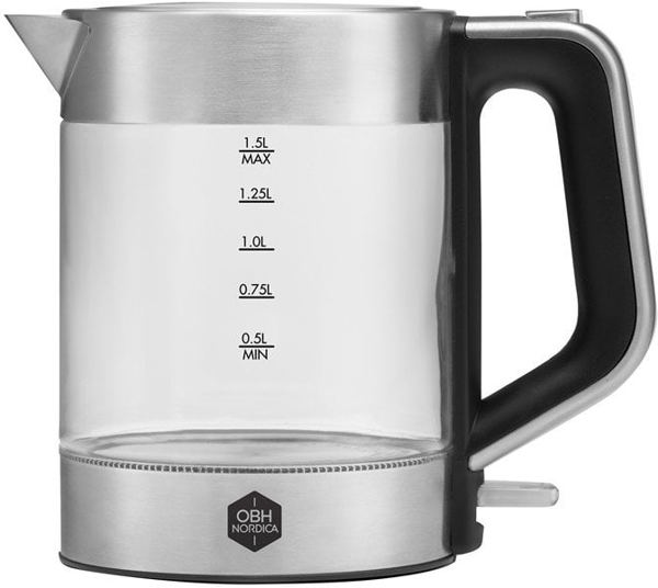 OBH Nordica Venice Glass kettle 1.5 L
