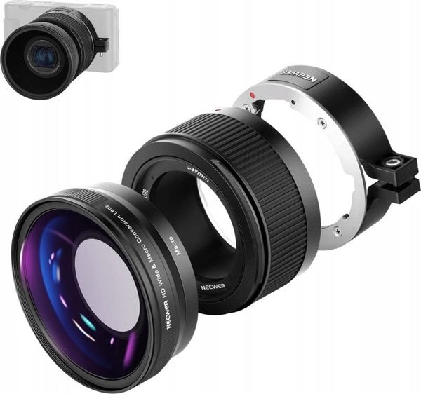 Φακός Neewer Ευρυγώνιος για Sony ZV1 (μαύρος)