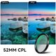 Apexel Φακός CPL Πολωτικό Φίλτρο 52mm για Smartphone με Κλιπ - APL-52-CPL