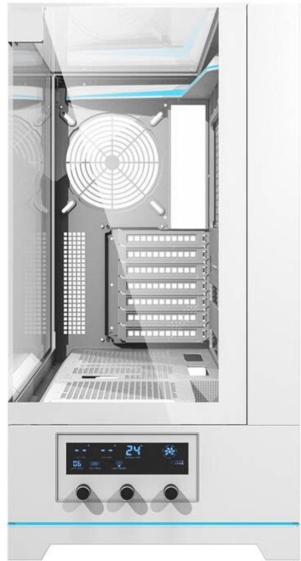 Κουτί υπολογιστή Darkflash DY450 χωρίς ανεμιστήρες (λευκό) Darkflash