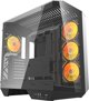 Κουτί υπολογιστή Darkflash DY470 (μαύρο) + 4 ανεμιστήρες + βάση GPU