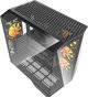 Κουτί υπολογιστή Darkflash DY470 (μαύρο) + 4 ανεμιστήρες + βάση GPU
