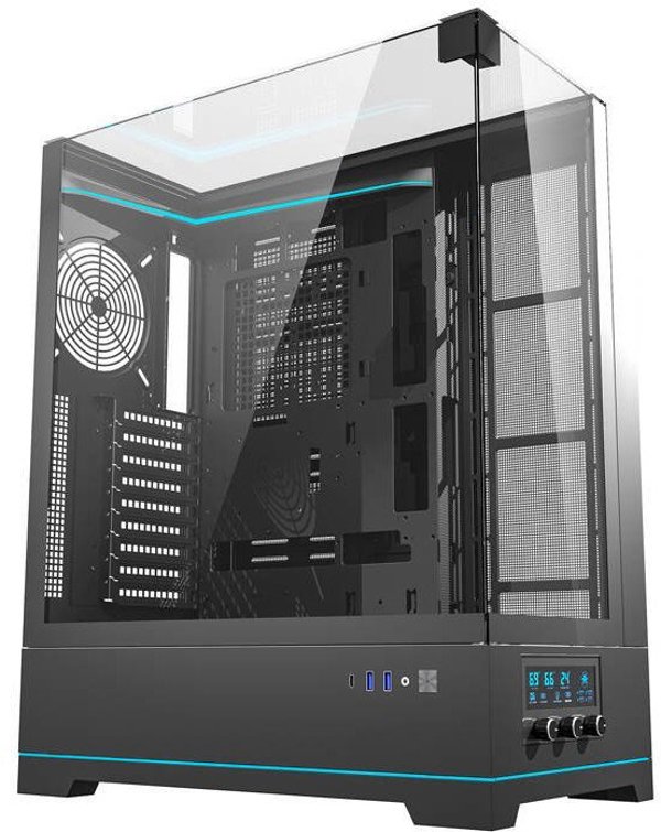 Κουτί υπολογιστή Darkflash DY450L χωρίς ανεμιστήρες (μαύρο) Darkflash
