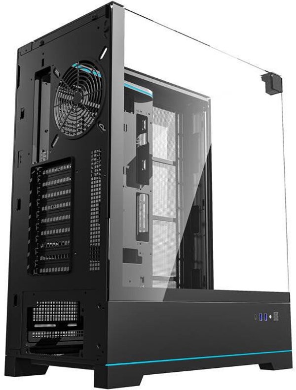 Κουτί υπολογιστή Darkflash DY450L χωρίς ανεμιστήρες (μαύρο) Darkflash