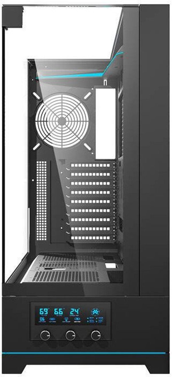 Κουτί υπολογιστή Darkflash DY450L χωρίς ανεμιστήρες (μαύρο) Darkflash