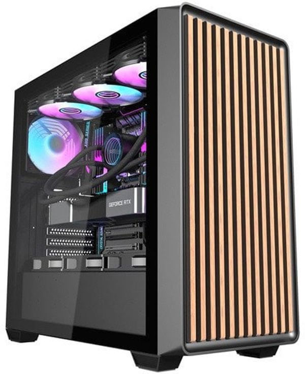 Κουτί υπολογιστή Darkflash DS900WD (μαύρο) + 4 ανεμιστήρες