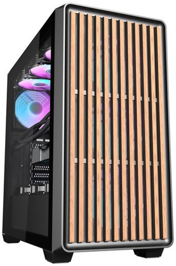 Κουτί υπολογιστή Darkflash DS900WD (μαύρο) + 4 ανεμιστήρες