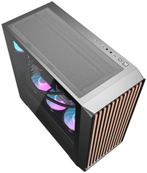 Κουτί υπολογιστή Darkflash DS900WD (μαύρο) + 4 ανεμιστήρες