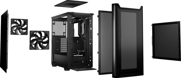 Κουτί be quiet! Pure Base 501 Airflow μαύρο (BG074)