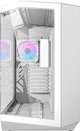 Κουτί υπολογιστή Darkflash DY470 (λευκό) + 4 ανεμιστήρες + βάση GPU