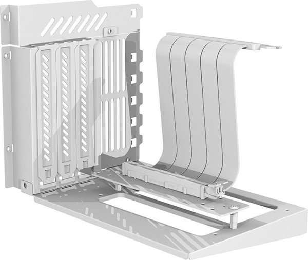 Κουτί υπολογιστή Darkflash DY470 (λευκό) + 4 ανεμιστήρες + βάση GPU