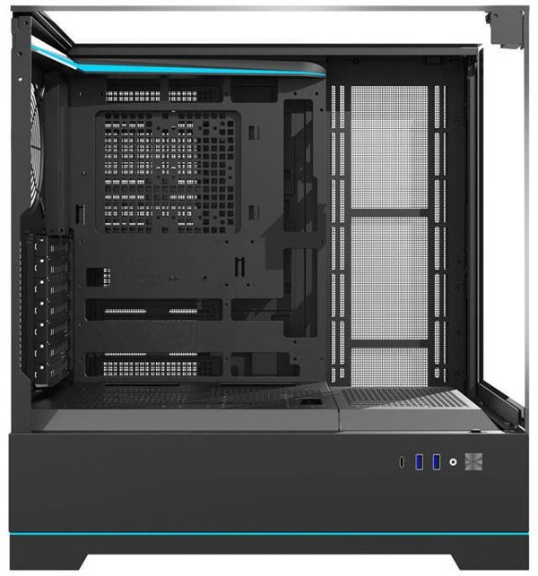 Κουτί υπολογιστή Darkflash DY450 χωρίς ανεμιστήρες (μαύρο) Darkflash