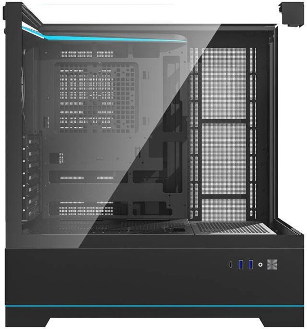 Κουτί υπολογιστή Darkflash DY450 χωρίς ανεμιστήρες (μαύρο) Darkflash