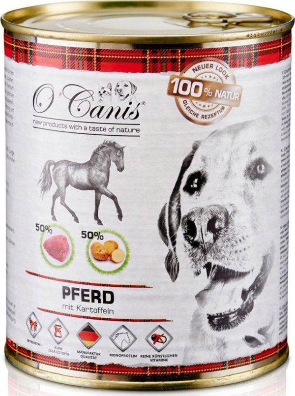 O’Canis O"CANIS Κρέας αλόγου με πατάτες - για σκύλους -800g