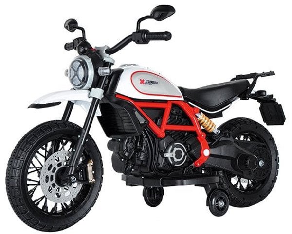OCIE OCIE επαναφορτιζόμενη μοτοσικλέτα Ducati Scrambler desert sled, λευκή, 8892