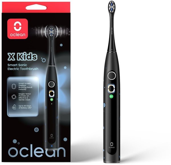 Oclean X Kids ηλεκτρική οδοντόβουρτσα, μαύρο