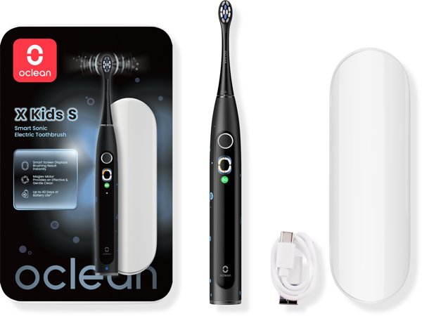 Ηλεκτρική οδοντόβουρτσα Oclean X Kids S, μαύρη