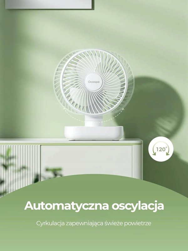 Ocoopa D606Y λευκός συσσωρευτής USB ταλαντωτής