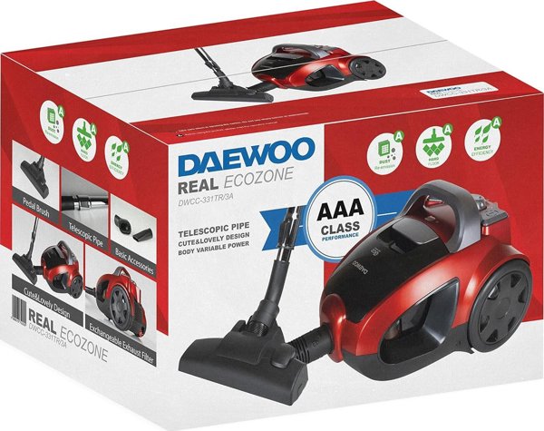 Ηλεκτρική σκούπα Daewoo DAEWOO DWCC-331TR/3A (Κυκλωνική)