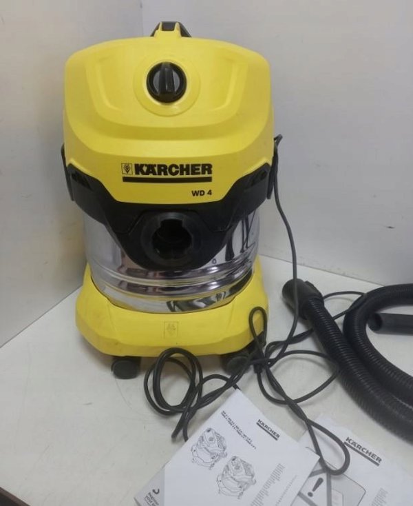 Βιομηχανική σκούπα KARCHER Σκούπα υγρού-στερεού καθαρισμού KARCHER WD 4 P S V-20/5/22| 1000 W