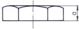 Odlewnia Zawiercie Αντικρυστό παξιμάδι 21/2" μαύρο αρ. 44 (5907791614322)