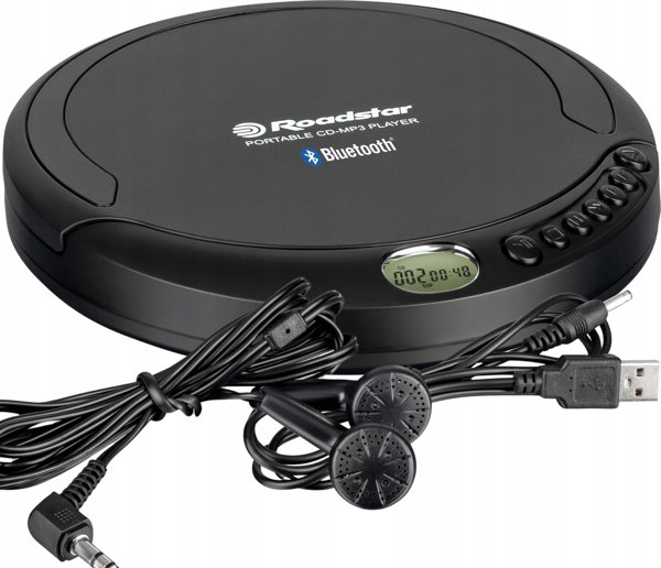 Roadstar CD Player PCD-499BT Φορητό με Bluetooth, Μαύρο