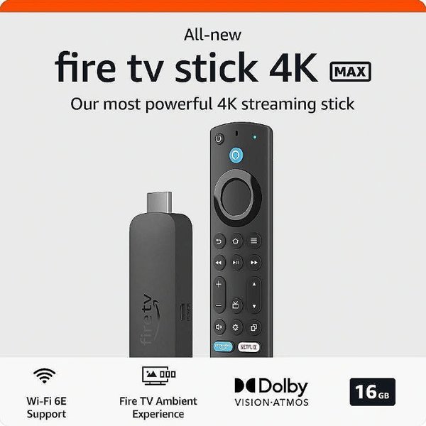 Amazon Media Player Amazon Fire TV Stick 4K Max, Μαύρο (2023, 16 GB) 13964424 840268973087
